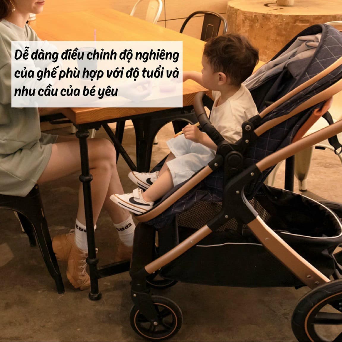 Xe Nôi Belecoo Gấp Gọn Màu Xám