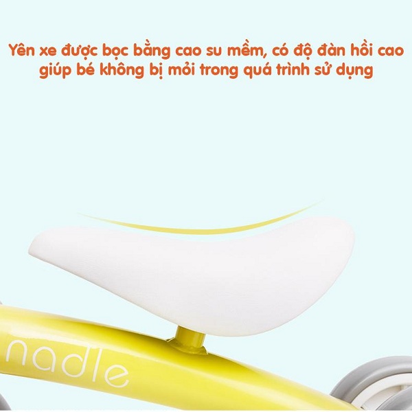 Xe chòi chân Nadle màu hồng