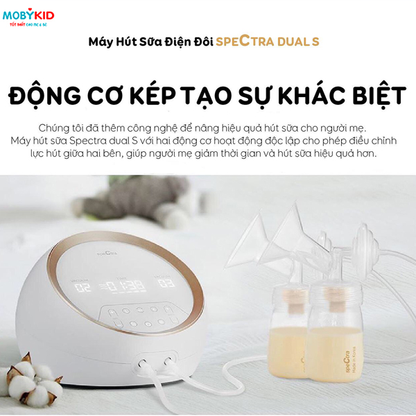 Chia sẻ máy hút sữa Spectra Dual điện đôi kép hot nhất hiện nay. So sánh Spectra Dual S và Dual Compact