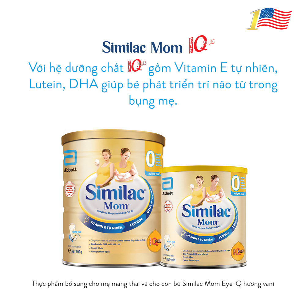 Sữa bầu Similac Mom 900g hương Vani