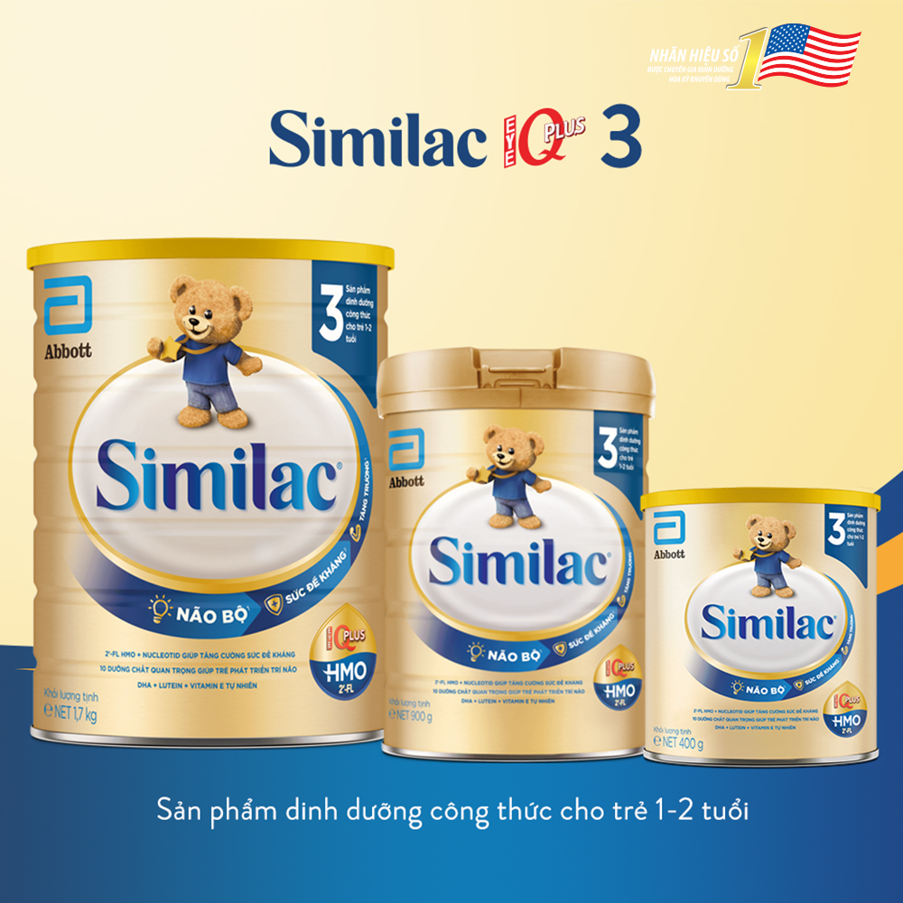 Sữa Similac Eye-Q số 3 900g (1-2 tuổi)