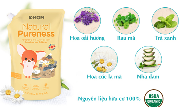 Cấu tạo của nước xải vải hữu cơ K-Mom
