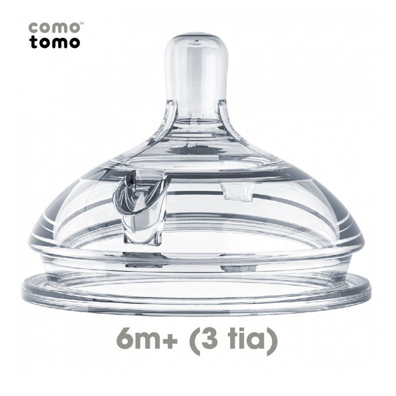 Núm ty silicone Comotomo 6m+ (set 2)