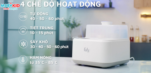 Top 3 dòng máy hâm sữa tiệt trùng sấy khô tốt nhà Fatzbaby Hàn Quốc hiện nay